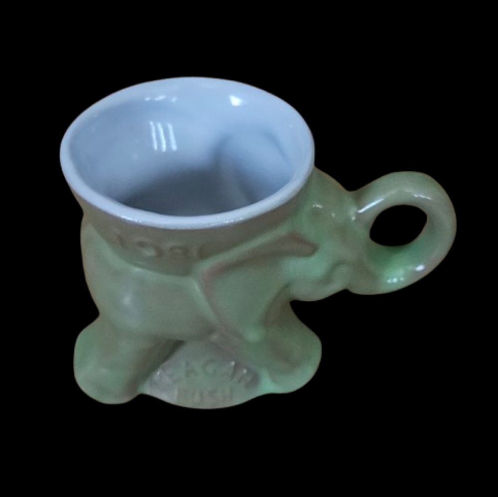 Frankoma Vintage Elephant Mug Political Ceramics Mug